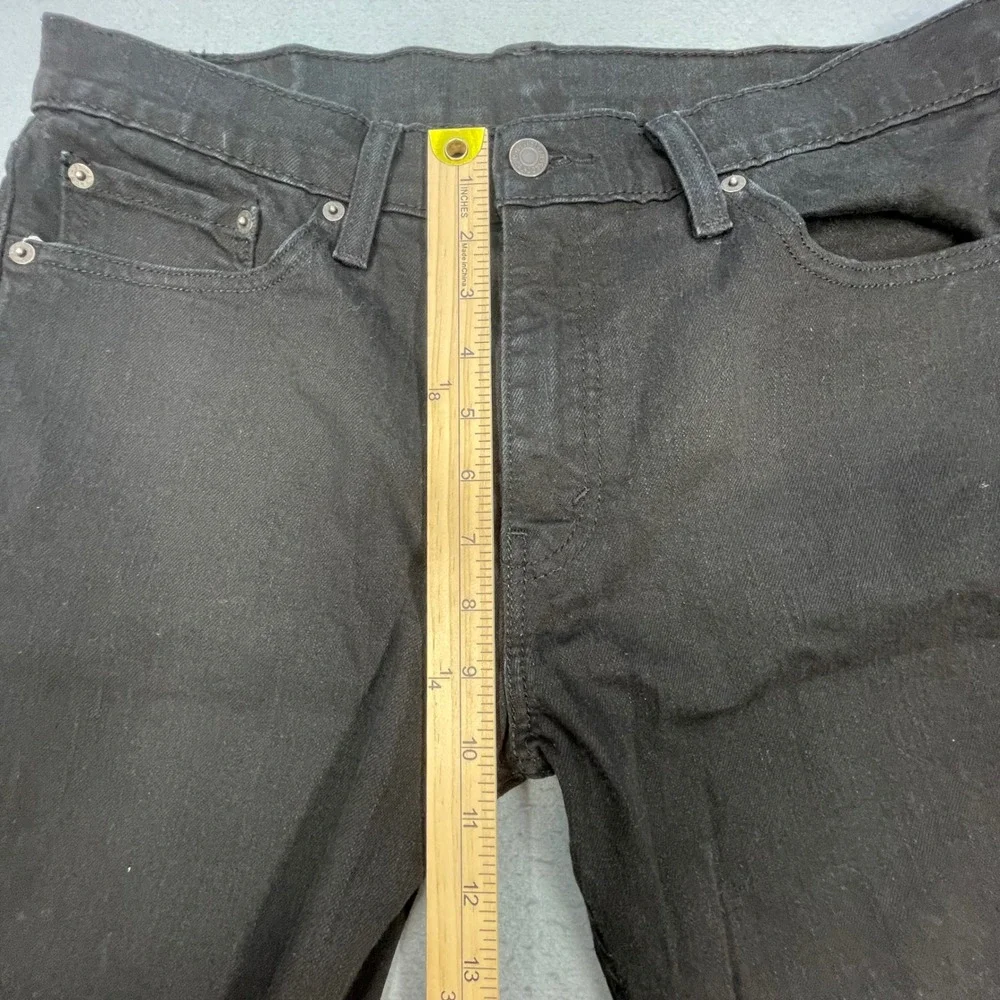 Levi's Black 511 Slim Fit Stretch Classic Five Pocket Denim Jeans Mens 33x30